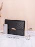 Stitch Detail Flap Square Bag