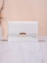 Quilted Flap Square Bag