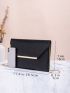 Metal Decor Flap Square Bag