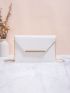 Metal Decor Flap Square Bag