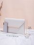 Metal Decor Flap Square Bag