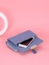 Letter Graphic Tassel Decor Phone Wallet