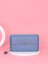 Letter Graphic Tassel Decor Phone Wallet