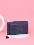 Letter Graphic Tassel Decor Phone Wallet