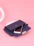Letter Graphic Tassel Decor Phone Wallet