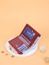 Letter Graphic Small Wallet