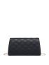Quilted Metal Lock Flap Chain Square Bag