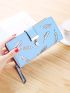 Leaf Pattern Long Wallet