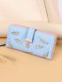 Leaf Pattern Long Wallet