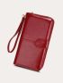Stitch Detail Long Wallet