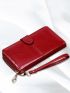 Stitch Detail Long Wallet