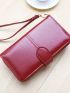 Stitch Detail Long Wallet