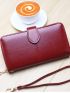 Stitch Detail Long Wallet