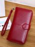 Stitch Detail Long Wallet