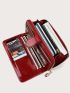 Stitch Detail Long Wallet