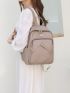 Litchi Embossed Functional Backpack