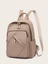 Litchi Embossed Functional Backpack