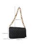 Quilted Flap Chain Square Bag