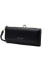 Letter Graphic Kiss Lock Long Wallet With Wristlet