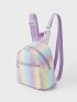 Mini Ombre Chevron Quilted Classic Backpack