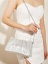 Minimalist Chain Ruched Bag