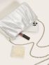 Minimalist Chain Ruched Bag