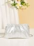 Minimalist Chain Ruched Bag