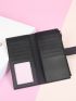 Snap Button Long Wallet With Card Holder