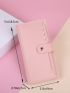 Minimalist Snap Button Detail Card Holder