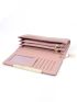Metal Detail Flap Long Wallet