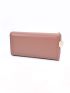Metal Detail Flap Long Wallet