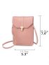 Push Lock Flap Phone Wallet
