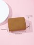 Leaf Decor Flap Small Wallet