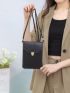 Push Lock Flap Phone Wallet