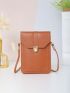 Push Lock Flap Phone Wallet