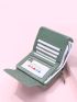 Floral Pattern Snap Button Fold Over Small Wallet