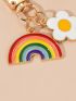 Flower & Rainbow Decor Bag Charm