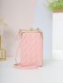 Quilted Kiss Lock Phone Wallet
