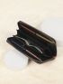 Studded Decor Zip Around Long Wallet