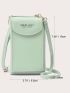 Letter Graphic Flap Phone Wallet