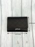 Letter Graphic Stitch Detail Small Wallet