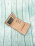 Letter Graphic Stitch Detail Small Wallet