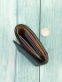 Letter Graphic Stitch Detail Small Wallet