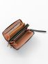 Flower Embossed Long Wallet With Wristlet