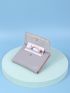 Crocodile Embossed Zipper Small Wallet