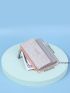 Crocodile Embossed Zipper Small Wallet