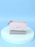 Crocodile Embossed Zipper Small Wallet