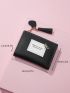 Letter Graphic Dragonfly & Tassel Decor Small Wallet