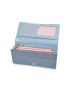Letter Detail Flap Long Wallet