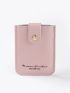Letter Graphic Snap Button Card Holder
